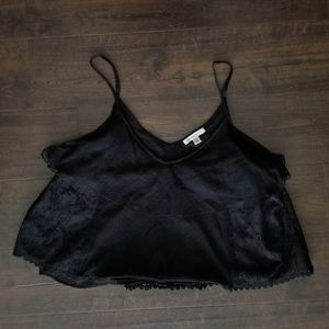 Black American Eagle Mesh/Lace Camisole M